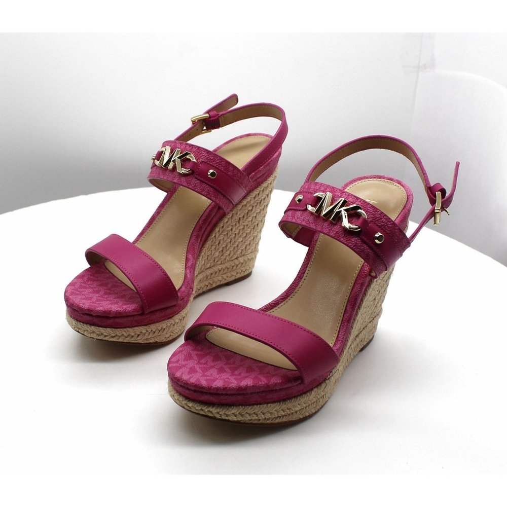 Michael Michael Kors Women's Farrah Espadrille Wedge Sandals - Picture 4 of 7